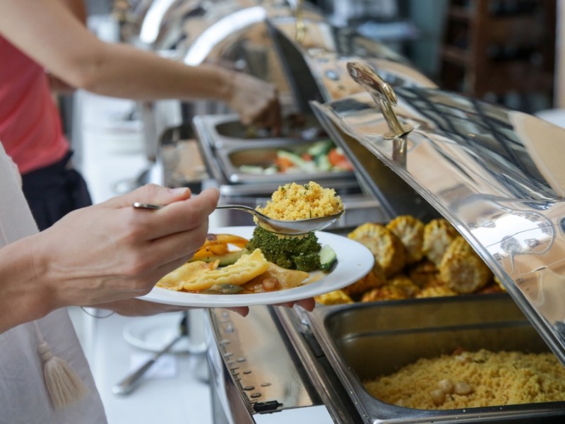 Buffet in einem Restaurant.