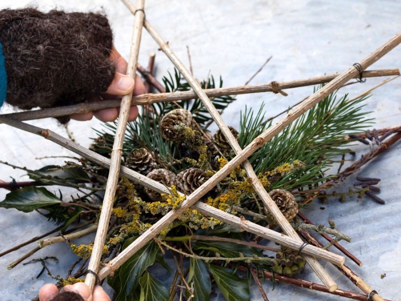 Weihnachtsdeko aus Naturmaterialien selber machen.