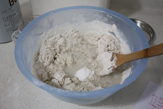 mixing salt dough