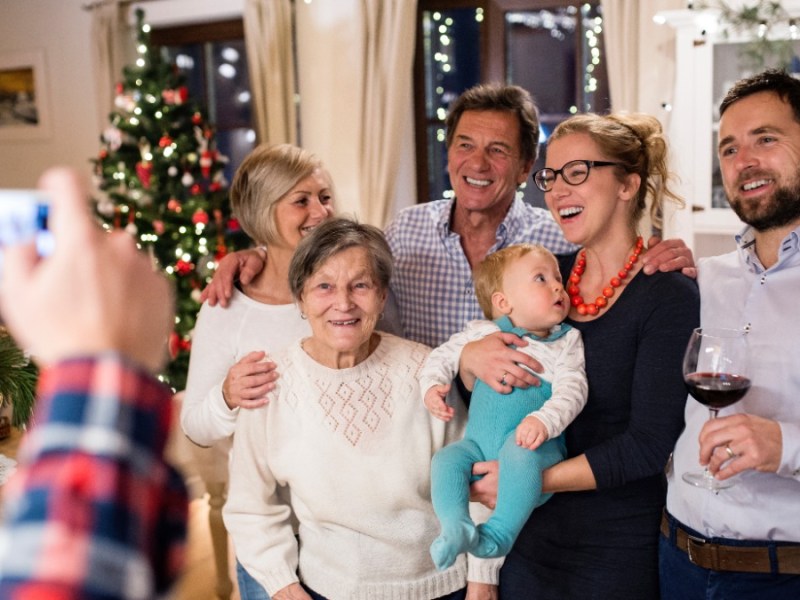 Weihnachten mit der Familie feiern