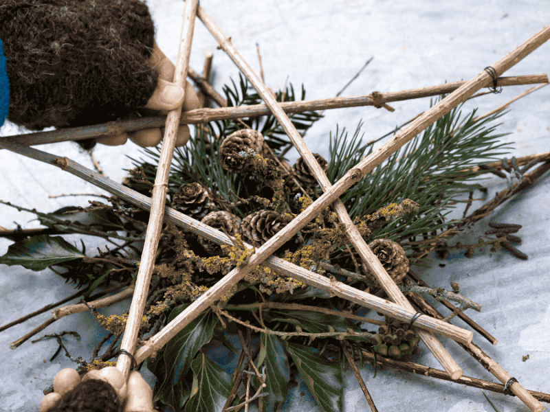 Weihnachtsgesteck selber machen