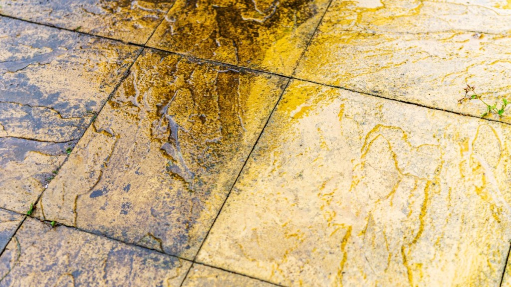Frühjahrsputz für die Terrasse: So bekommst du deine Platten wieder sauber